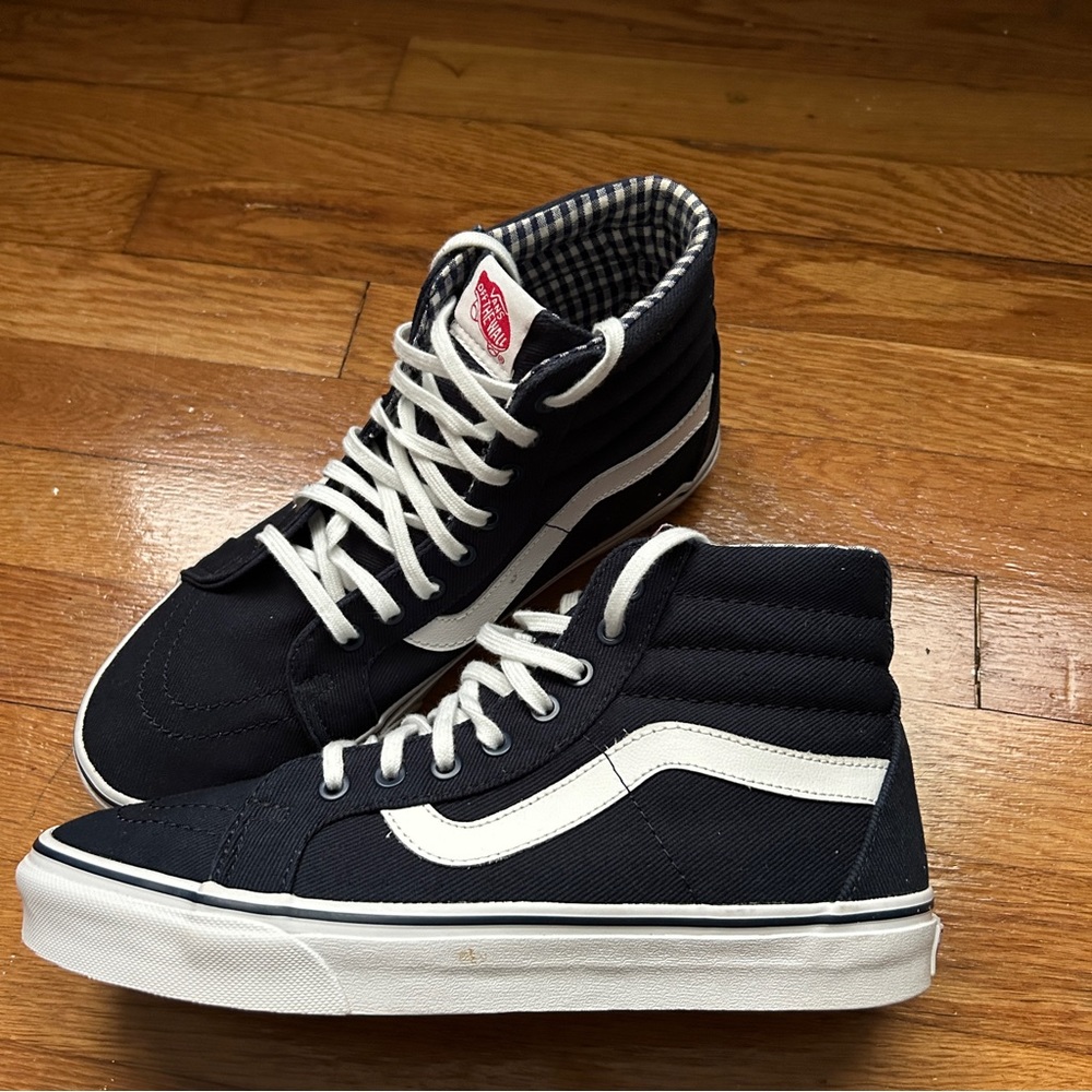 Women’s Navy Vans Old Skool High Tops
